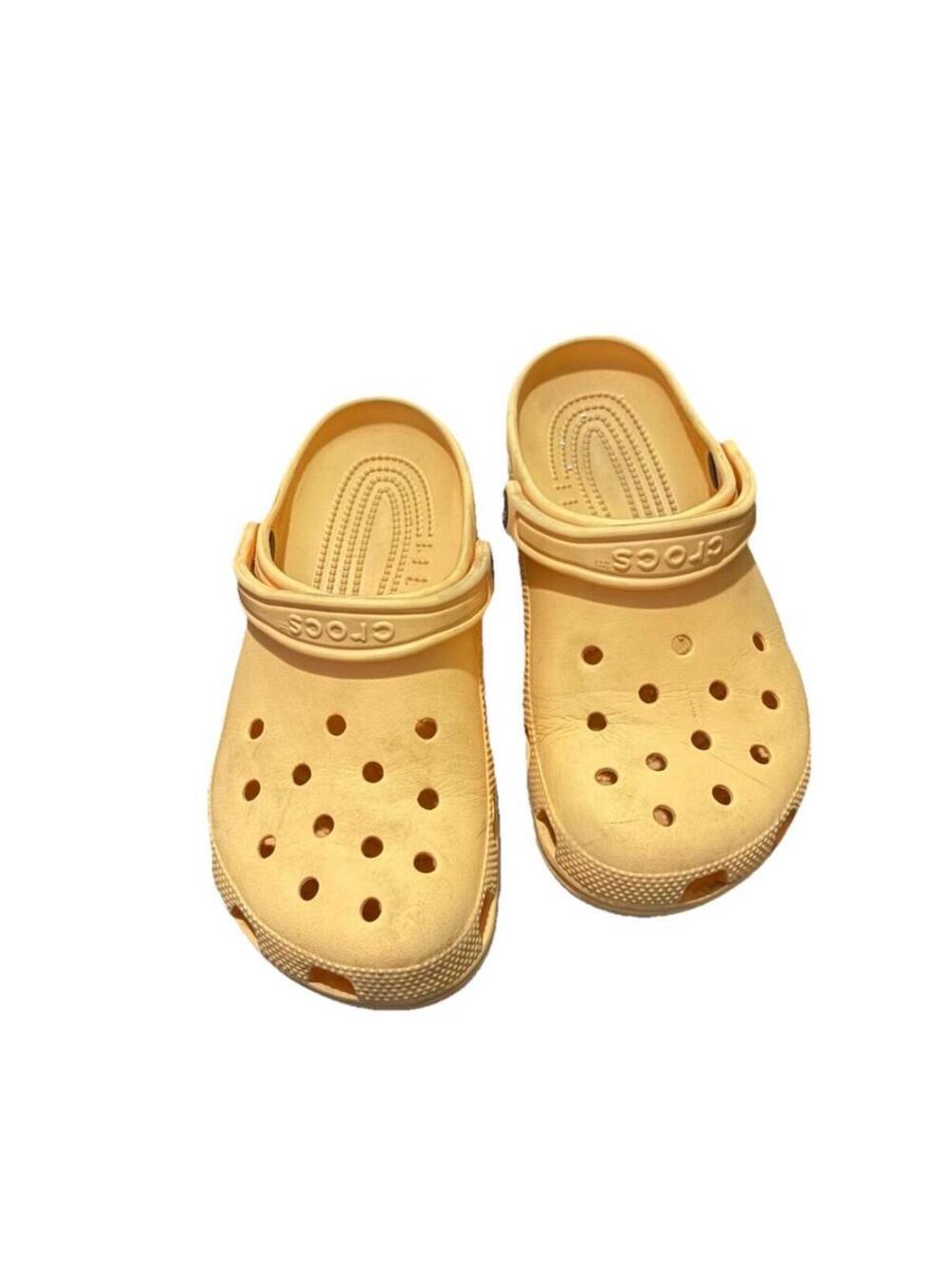 Crocs Shoes Womens 8 Mens 6 Classic Clog Coral Orange Rubber Slip On Closed Toe